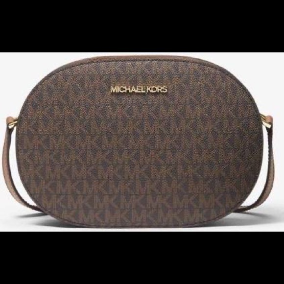 Michael Kors Brown Jet Set Travel Medium Crossbody Bag